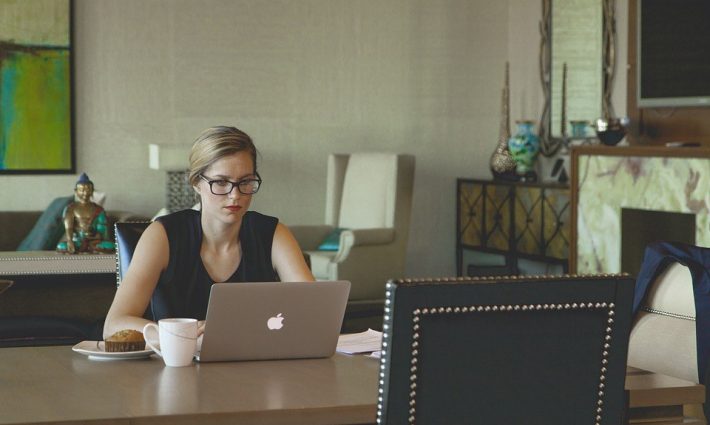 Young Woman At Work